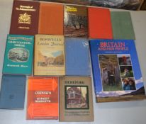 12 various large format Books