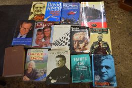 Box: 16 various, biographies and autobiographies including celebrities, military interest etc