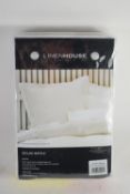 "Linen House" Deluxe Waffle Square Oxford Pillowcase, Colour: White. RRP £20