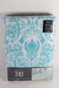 "Lily Manor" Giovanni Annette Duvet Cover Set, Size: King, Colour: Duck Egg. RRP £27.99