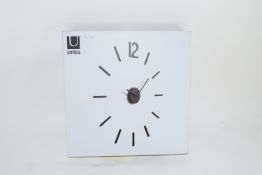"Umbra" Blink 33.2cm Wall Clock, Colour: Black. RRP £32.99