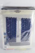 "17 Stories" Saucier Galaxy Eyelet Blackout Thermal Curtains, Curtain Colour: Navy, Panel Size: