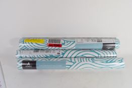 "Breakwater Bay" Mare Wave 10m x 52cm Wallpaper Roll, Colour: Teal. RRP £28.99