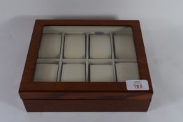 "Marlow Home Co." Logan Watch Box, Finish: Dark Beech. RRP £29.99