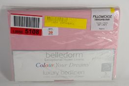 "Belledorm" Plain Dye 150 TC Polycotton Housewife Pillowcase, Colour: Pink. RRP £8.41