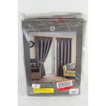 "Zipcode Design" Julie Pencil Pleat Room Darkening Thermal Curtains, Colour: Pewter, Panel Size: 167