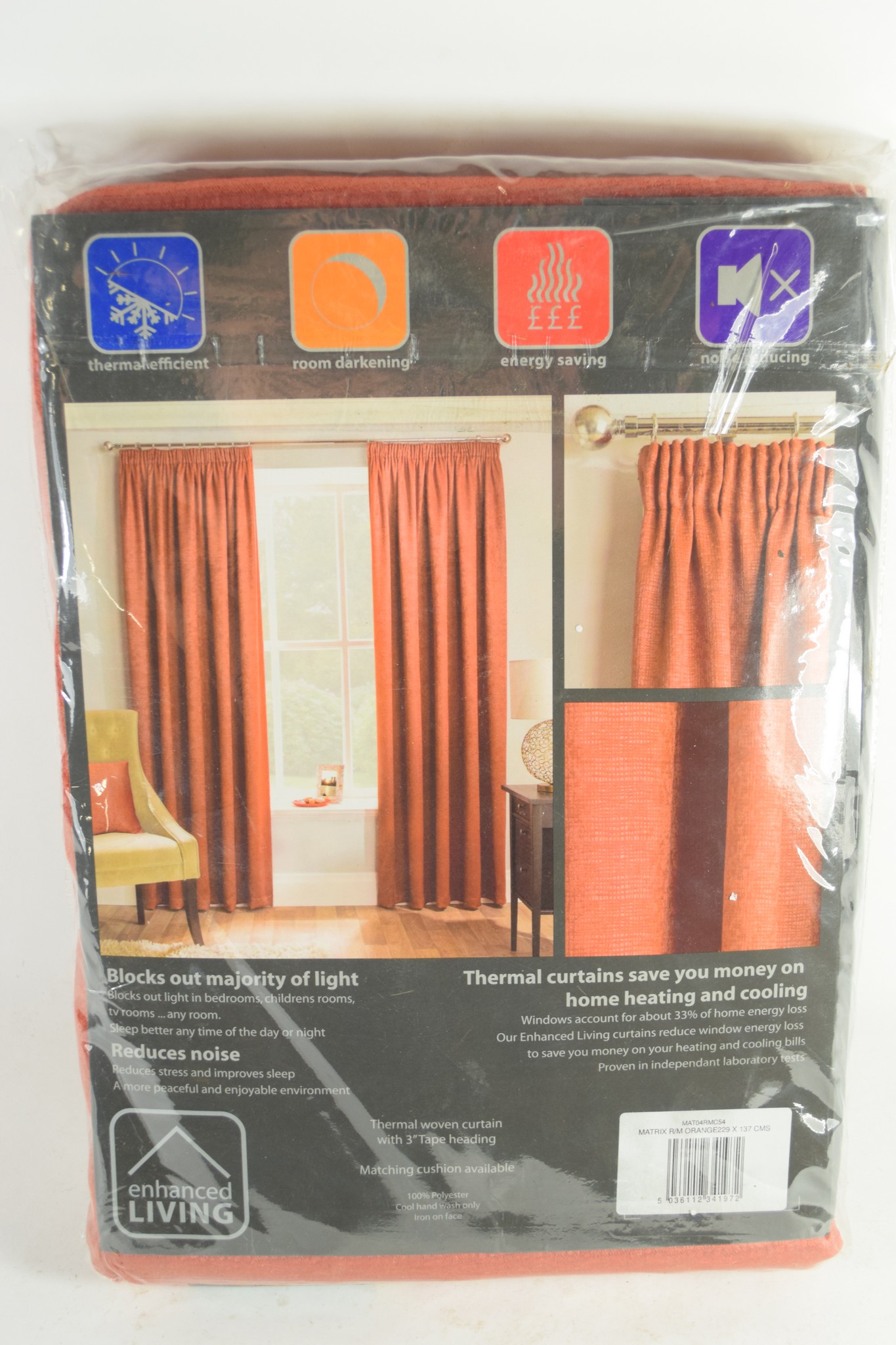 "Three Posts" Armington Pencil Pleat Room Darkening Thermal Curtains, Size per Panel: 229 W x 137 - Image 2 of 2