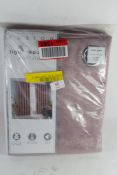"Brambly Cottage" Ouida Eyelet Room Darkening Thermal Curtains, Colour: Pink, Panel Size: Width