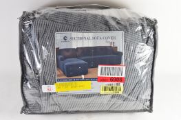 "17 Stories" Box Cushion Sofa Slipcover, Upholstery Colour: Light Grey. RRP £82.99