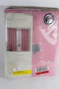 "17 Stories" Saucier Galaxy Eyelet Blackout Thermal Curtains, Curtain Colour: Pink, Panel Size: