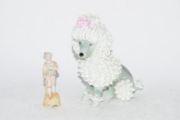 POTTERY MODEL OF A POODLE BY DORIS DAWSON