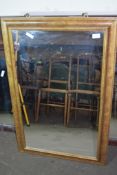 FRAMED OVERMANTEL MIRROR, APPROX 100 X 64CM