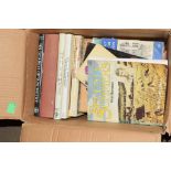 BOX OF MIXED BOOKS INCLUDING POTTERY AND PORCELAIN BY FREDERICK LITCHFIELD "IN SEARCH OF ANCESTRY"