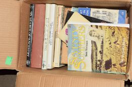 BOX OF MIXED BOOKS INCLUDING POTTERY AND PORCELAIN BY FREDERICK LITCHFIELD "IN SEARCH OF ANCESTRY"