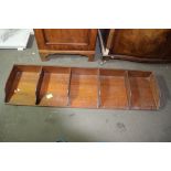 TABLE TOP FILING TRAY, WIDTH APPROX 148CM
