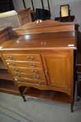 MID-20TH CENTURY MUSIC CABINET, WIDTH APPROX 80CM