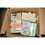 BOX OF MIXED BOOKS, PAPERBACKS, INCLUDING HOW TO SURVIVE NORFOLK BY KEITH SKIPPER, WODEHOUSE ON