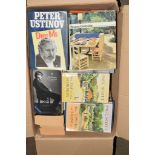 BOX OF BOOKS BY PAUL SCOTT, DAY OF THE SCORPION AND PETER USTINOV ETC