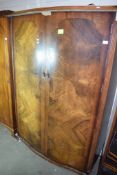 UTILITY TYPE MID-20TH CENTURY DOUBLE WARDROBE, WIDTH APPROX 120CM