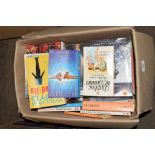 BOX OF PAPERBACK BOOKS BY DU MAURIER, JEFFERY ARCHER ETC