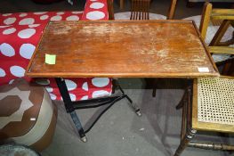 VINTAGE BED TABLE, WIDTH APPROX 72CM