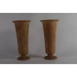 PAIR OF ONYX VASES