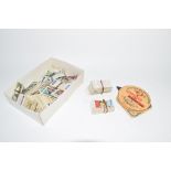 BOX CONTAINING QUANTITY OF CIGARETTE CARDS AND BEER MATS