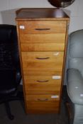 WOODEN FOUR DRAWER FILING CABINET