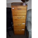 WOODEN FOUR DRAWER FILING CABINET
