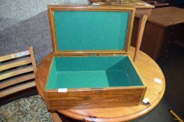 TABLE TOP DOCUMENT BOX, WIDTH APPROX 49CM