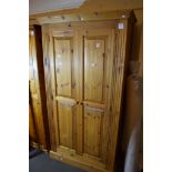 PINE WARDROBE, 105CM WIDE