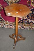 SMALL OCTAGONAL OCCASIONAL TABLE OR PLANT STAND, WIDTH APPROX 40CM MAX