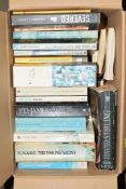 BOX OF MIXED BOOKS, MAINLY PAPERBACKS, INCLUDING NOVELS BY DAVID STIRLING AND P D JAMES