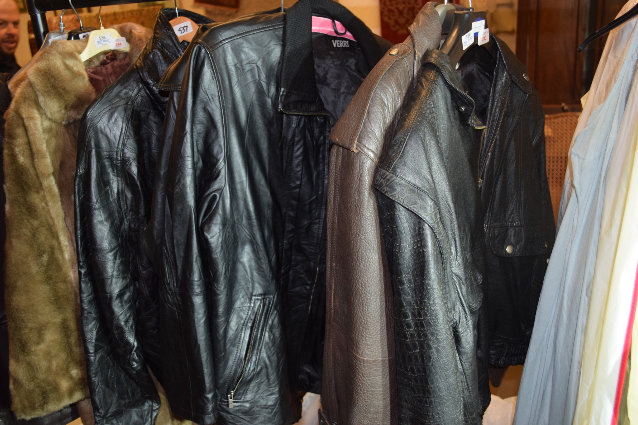 FIVE LEATHER JACKETS