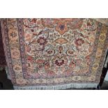 FLORAL PATTERNED RUG, APPROX 145CM X 230CM