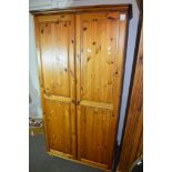 MODERN PINE WARDROBE, 100CM WIDE