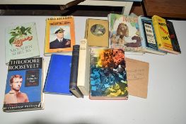 BOX OF HARDBACK BOOKS INCLUDING MOUNTBATTEN, LAST VICEROY OF INDIA, GARDENING, RUDYARD KIPLING, ETC