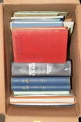 BOX OF MIXED BOOKS INCLUDING HISTORY OF MI5, 101 THINGS FOR THE HOUSEWIFE TO DO 1949 ETC