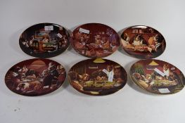 QUANTITY OF OVAL ACE IN THE HOLE DISHES MADE BY FRANKLIN MINT LIMITED EDITION