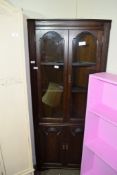 REPRODUCTION GLAZED CORNER CUPBOARD