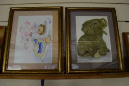 TWO VARIOUS FRAMED WATERCOLOURS