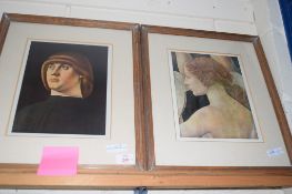 PAIR OF FRAMED PRINTS, FRAME SIZE APPROX 37 X 46CM