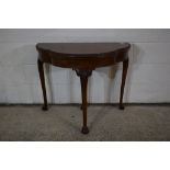 REPRODUCTION FOLD-TOP CARD TABLE, WIDTH APPROX 92CM