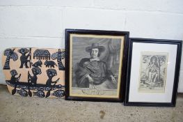 BOX OF VARIOUS MIXED PICTURES INCLUDING PRINTS