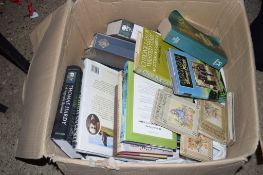 BOX OF MIXED BOOKS, INCLUDING NOVELS BY THOMAS HARDY AND CHILDREN'S BOOKS FROM THE FLOWER FAIRIES OF