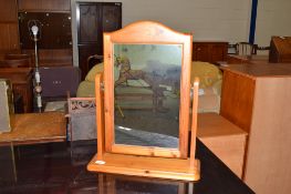 PINE SWING MIRROR, WIDTH MAX APPROX 46CM