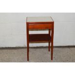 SMALL LATE 20TH CENTURY BEDSIDE TABLE, WIDTH APPROX 39CM