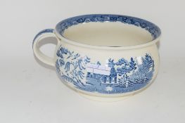 WEDGWOOD WILLOW PATTERN CHAMBER POT