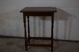 SMALL DELICATELY CARVED 19TH CENTURY OCCASIONAL TABLE, APPROX 60 X 46CM