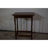 SMALL DELICATELY CARVED 19TH CENTURY OCCASIONAL TABLE, APPROX 60 X 46CM